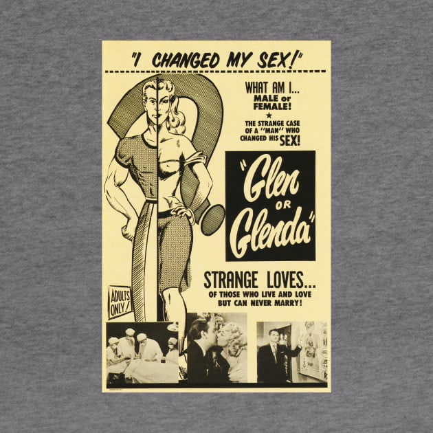 Classic Ed Wood Movie Poster - Glen or Glenda by Starbase79